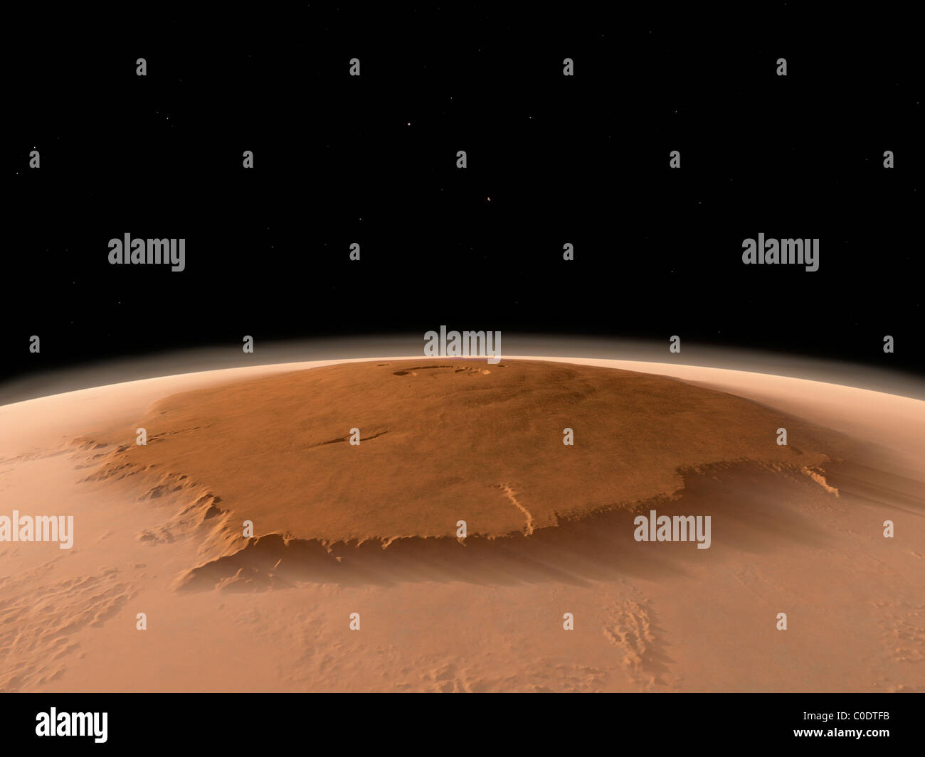 Mars Volcano Olympus Mons High Resolution Stock Photography And Images Alamy