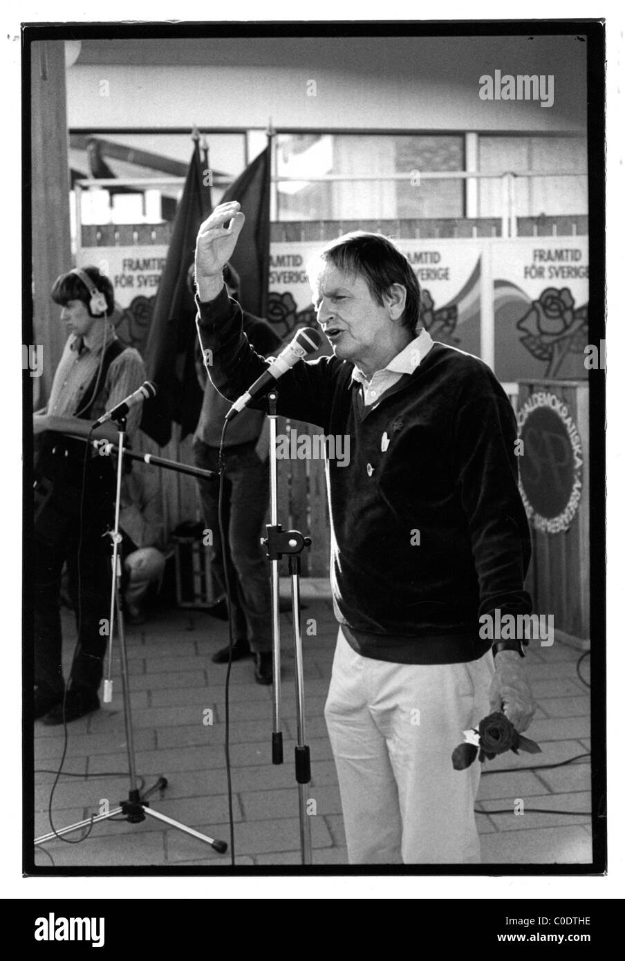 Olof Palme Swedish Prime minister murdered 25 years ago on February 28th 1986 Stock Photo