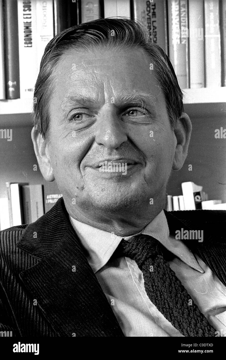 Olof Palme Swedish Prime minister murdered 25 years ago on February 28th 1986 Stock Photo