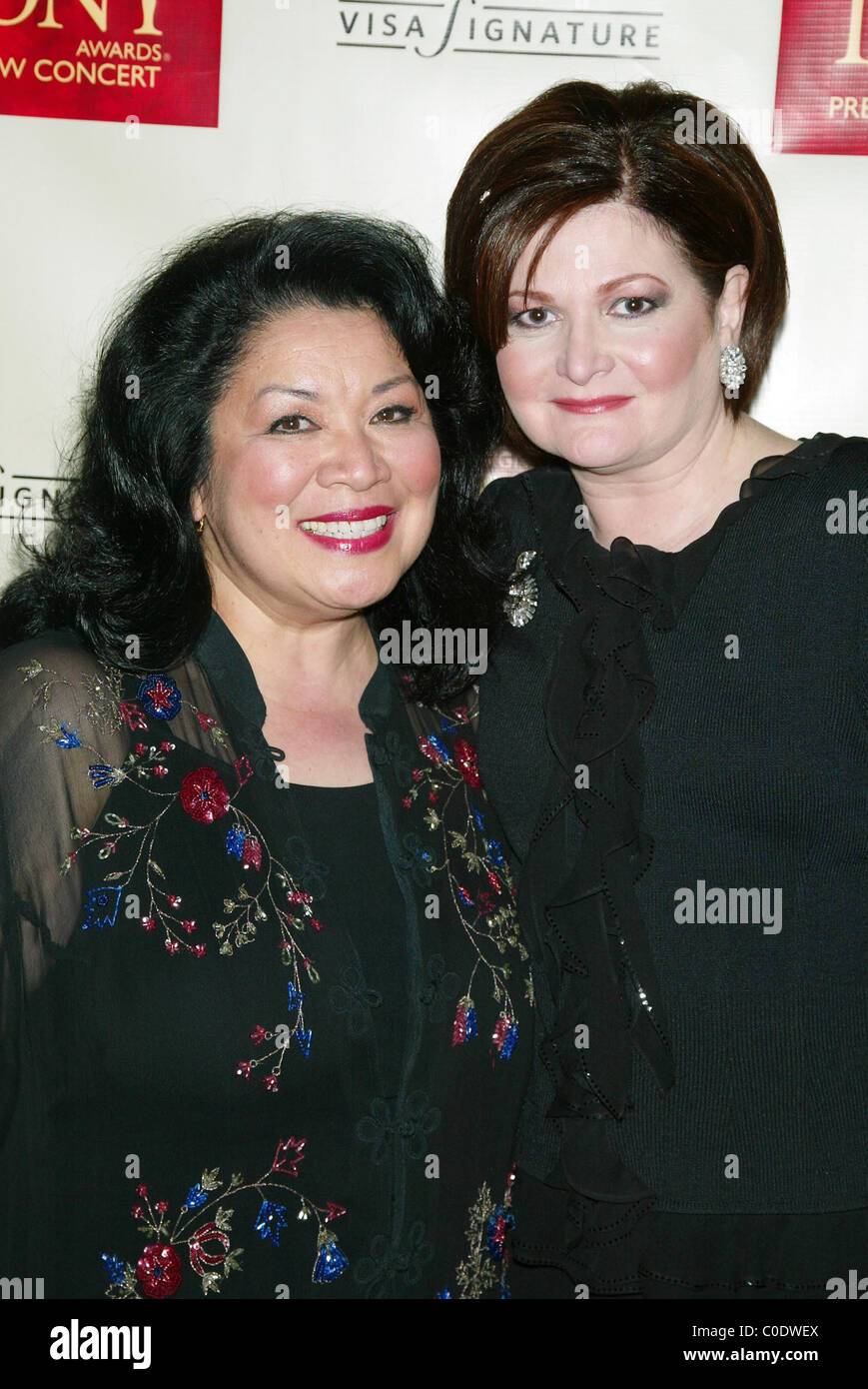 Loretta Ables Sayre, Faith Prince The Visa Signature Tony Awards Preview Concert - Press Room  New York City, USA 11.05.08 Stock Photo