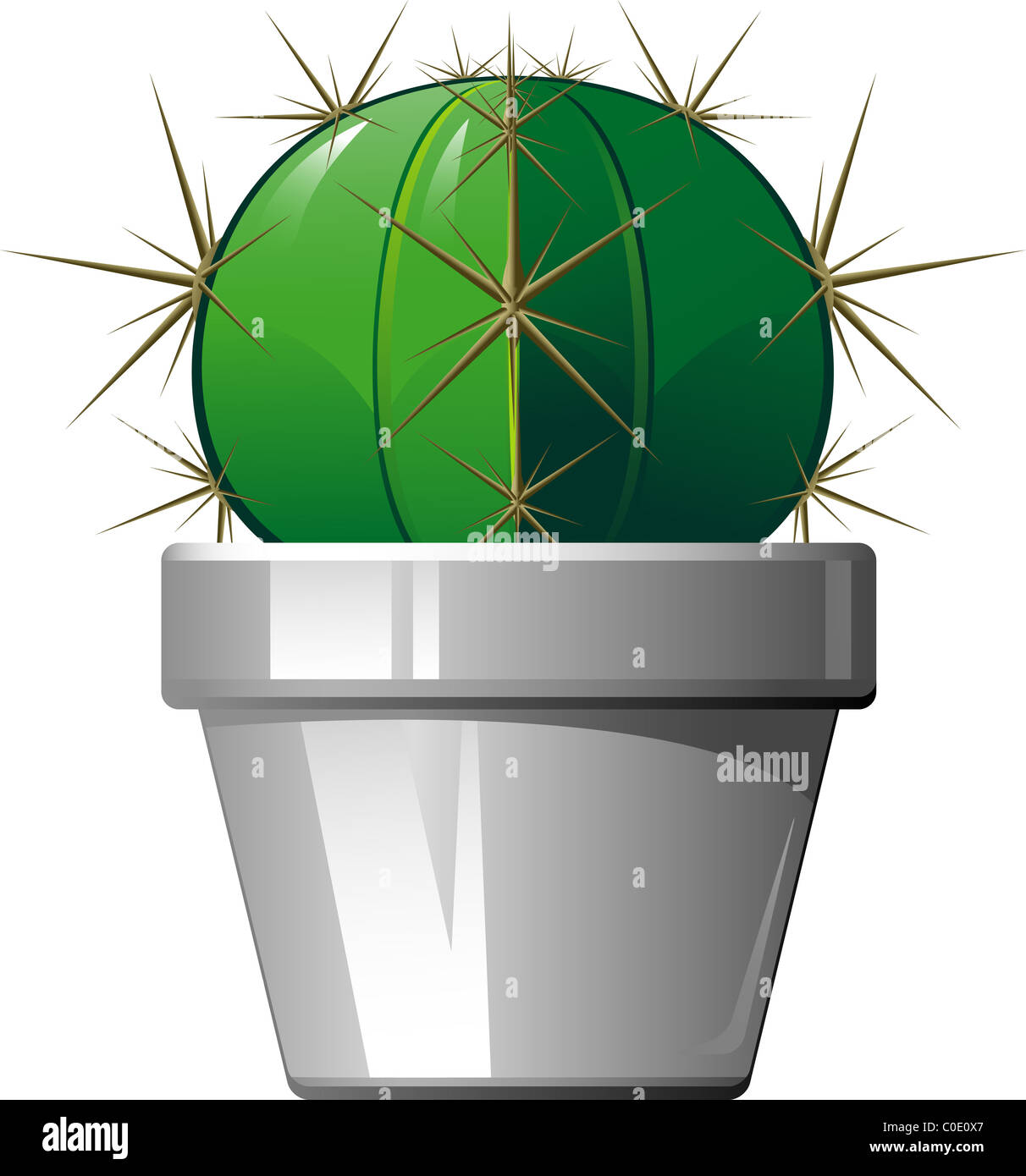 Cactus pot vector hi-res stock photography and images - Alamy