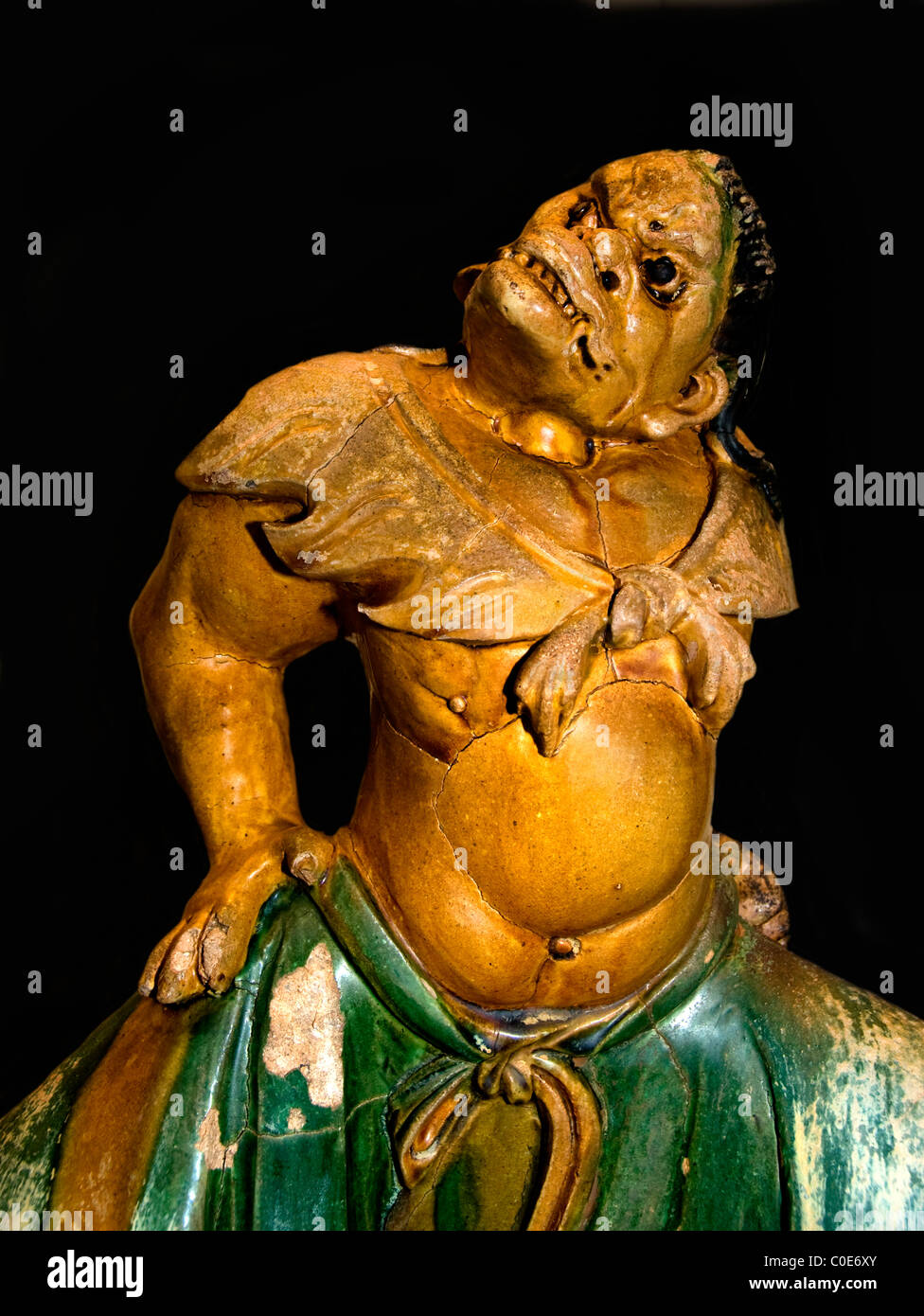 Demon Sancai Ming Qing dynasty 17th century AD China Chinese Asia Stock ...