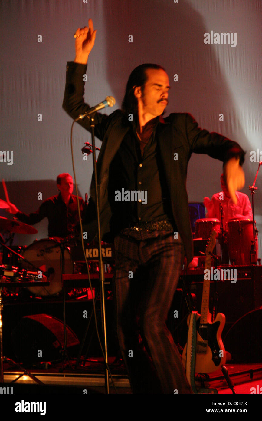 Nick Cave and the Bad Seeds performing their Dig Lazarus Dig World Tour