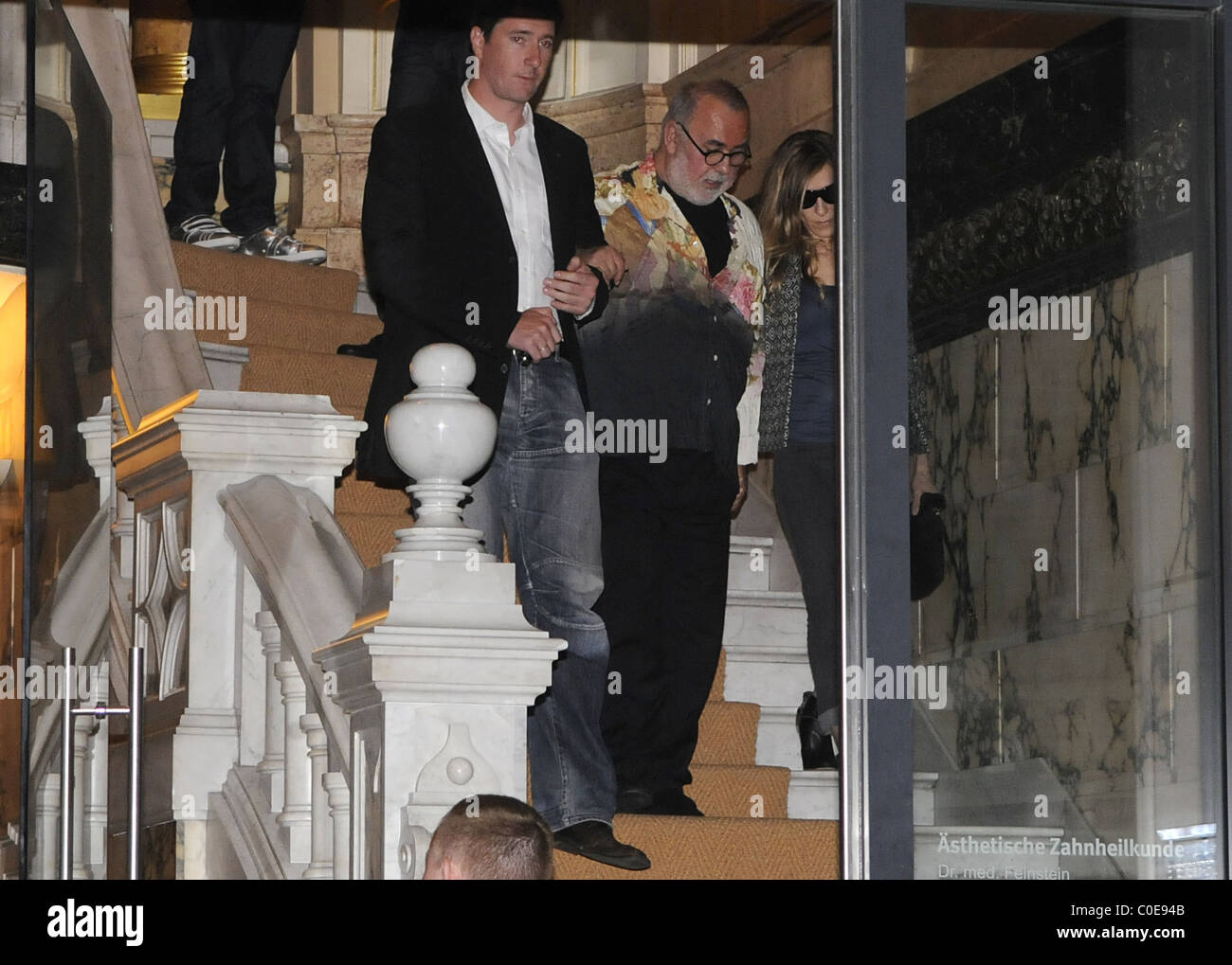 Udo Walz And Sarah Jessica Parker Leave The German Celebrity Stock