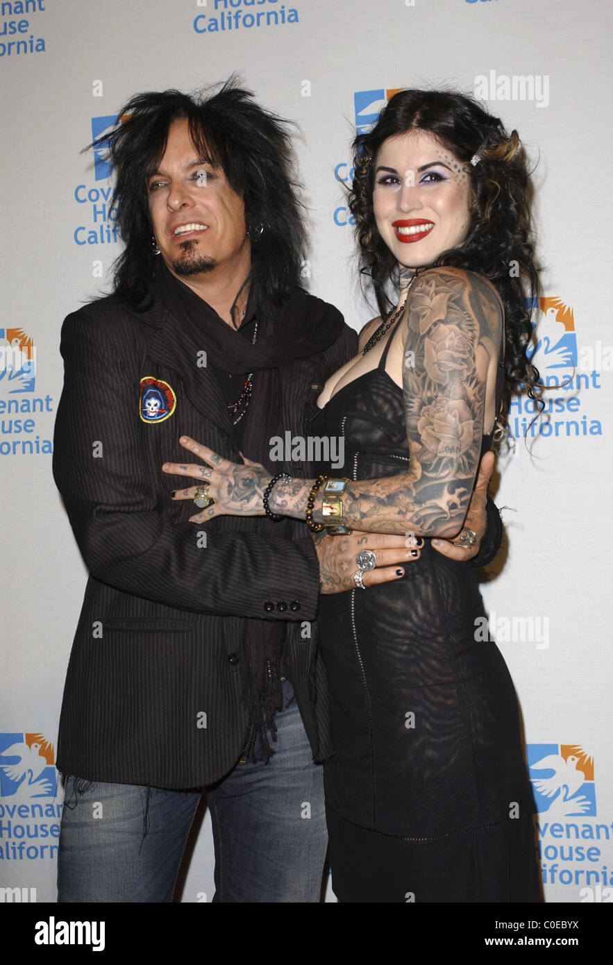 Kat von d and nikki sixx hi-res stock photography and images - Alamy