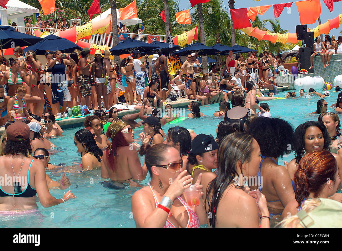 2008 annual Aqua Girl event held at South Beach Miami, Florida - 18.05.08  Stock Photo - Alamy