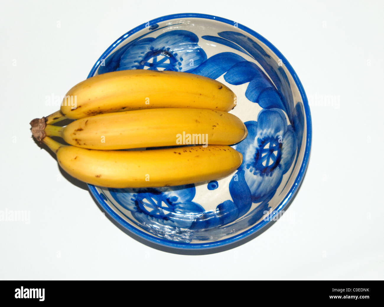 Bananas in a bowl Stock Photo