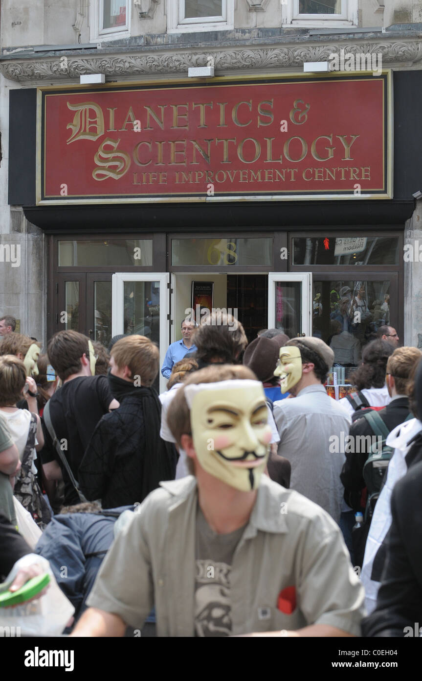 Protest outside of Dianetics and Scientology Life Improvment Centre London, England - 10.05.08 Zibi/ Stock Photo