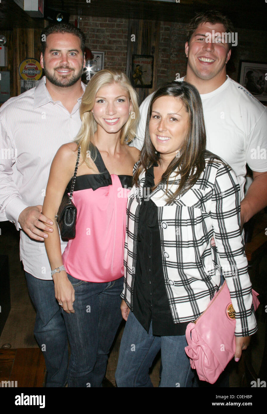 Shaun O'Hara and wife Amy Wilbur, David Diehl and Nikki Diehl NY Giants