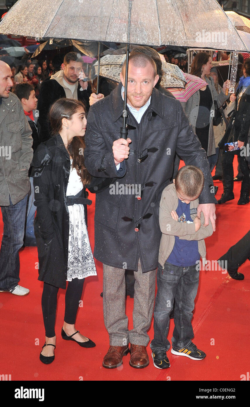 Guy Ritchie, Lourdes Ciccone Leon and Rocco UK Premiere of Speed Racer held at the Empire Leicester Square - Arrivals London, Stock Photo