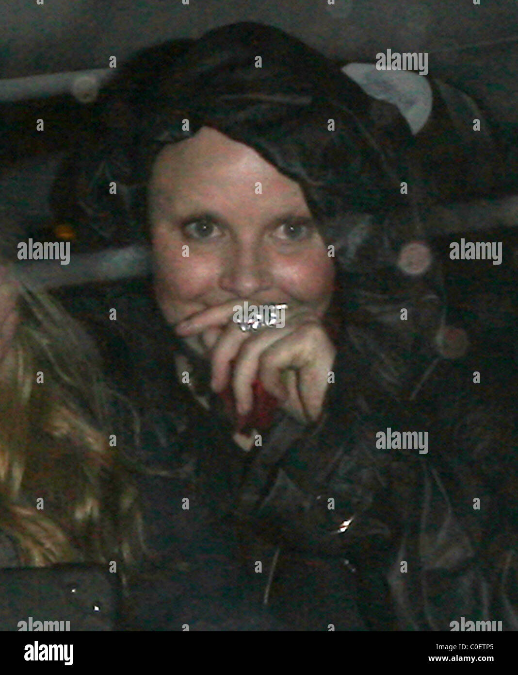 Gail Porter leaving the Groucho private members club. London, England