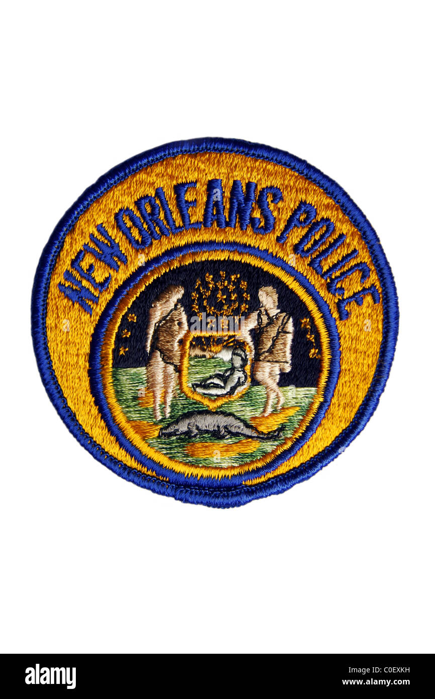 Patch of the New Orleans Police Department Stock Photo
