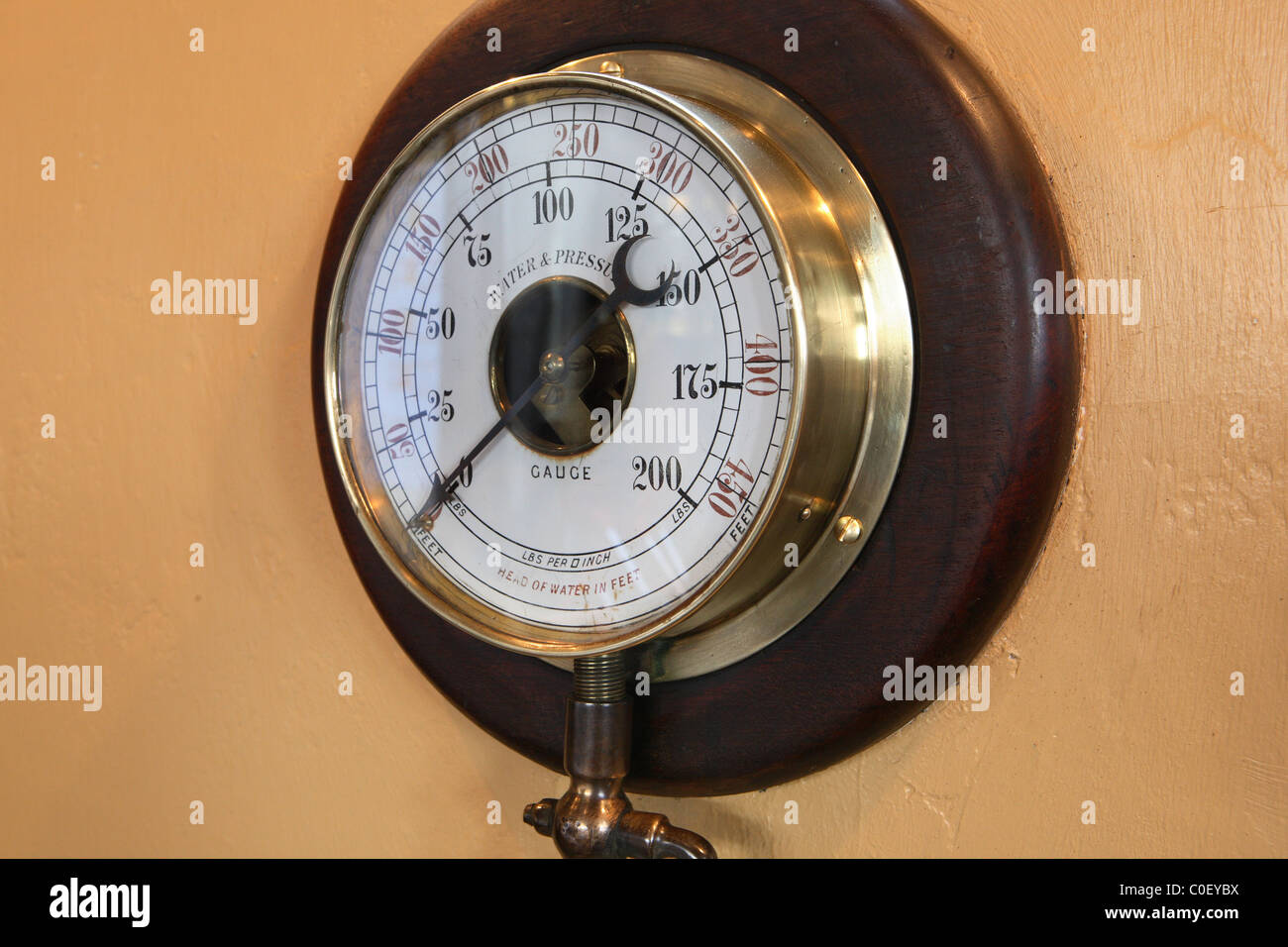 Water Pressure Gauge Stock Photo - Alamy