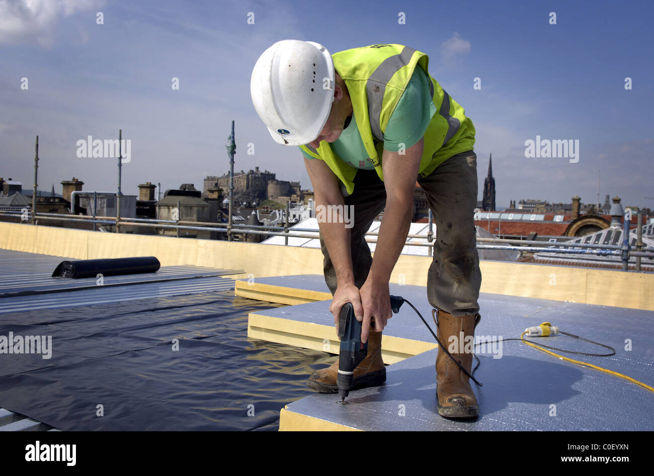 Edinburgh construction hires stock photography and images Alamy