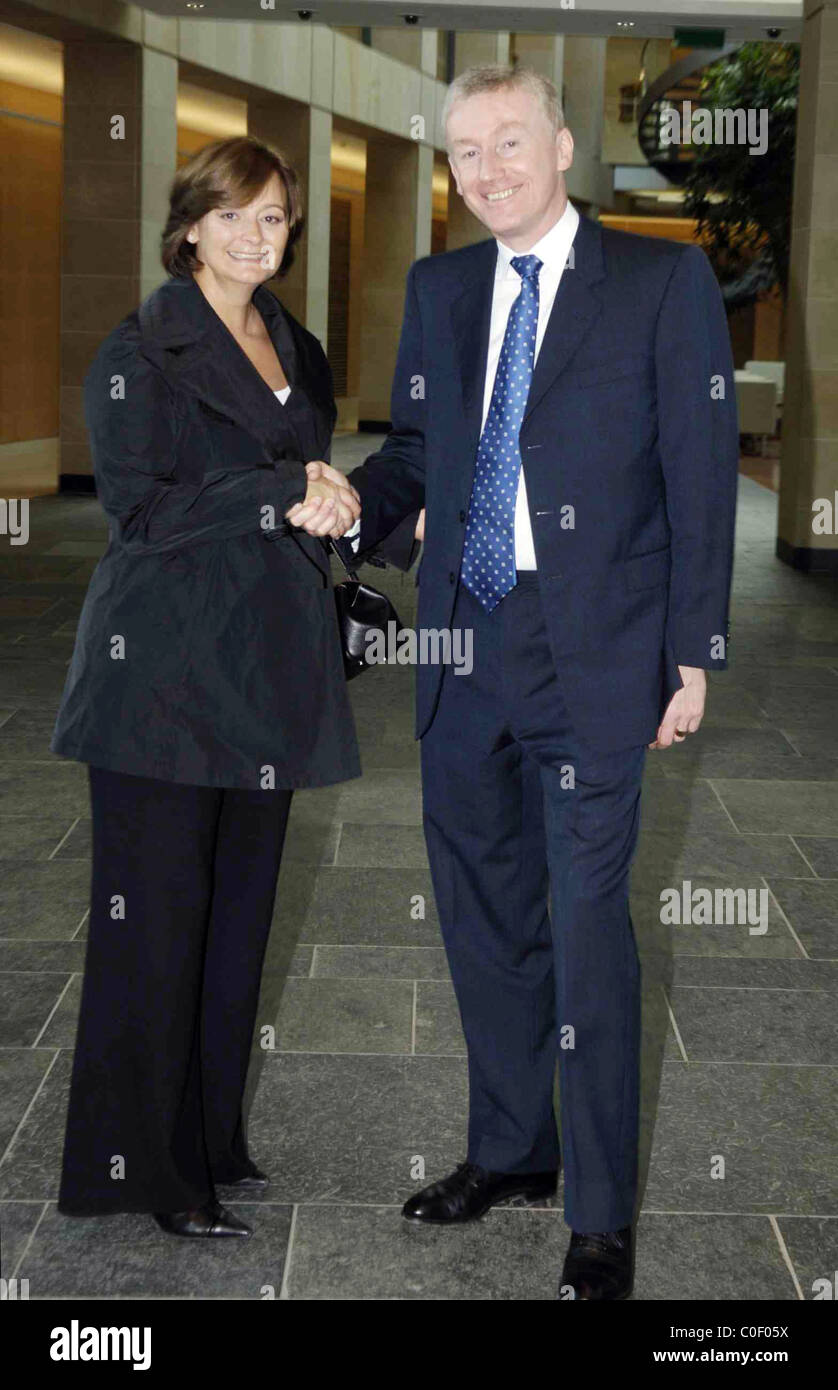 Cherie Blair with Sir Fred Goodwin Stock Photo