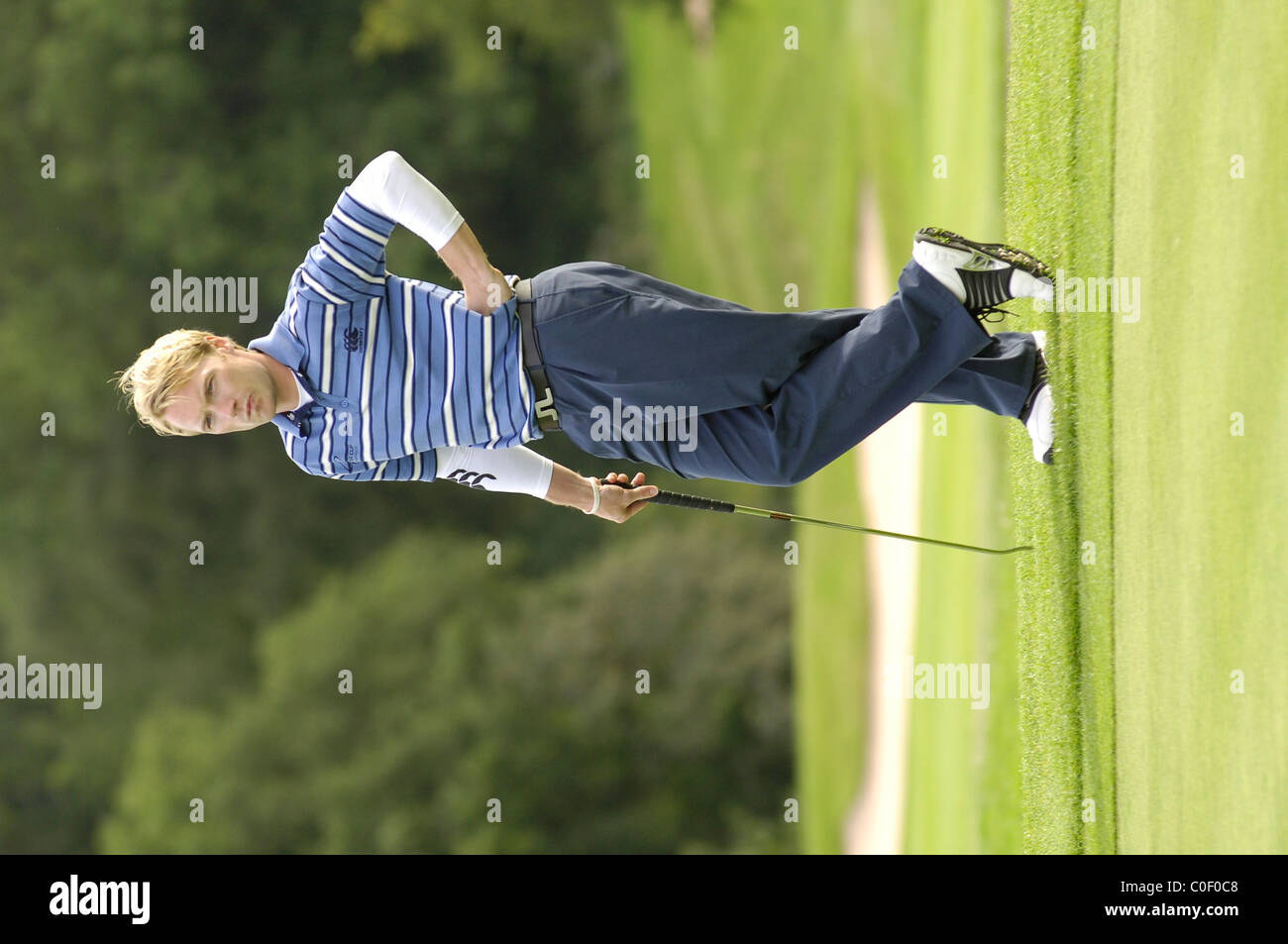 Singer Ronan Keating on the golf course Stock Photo