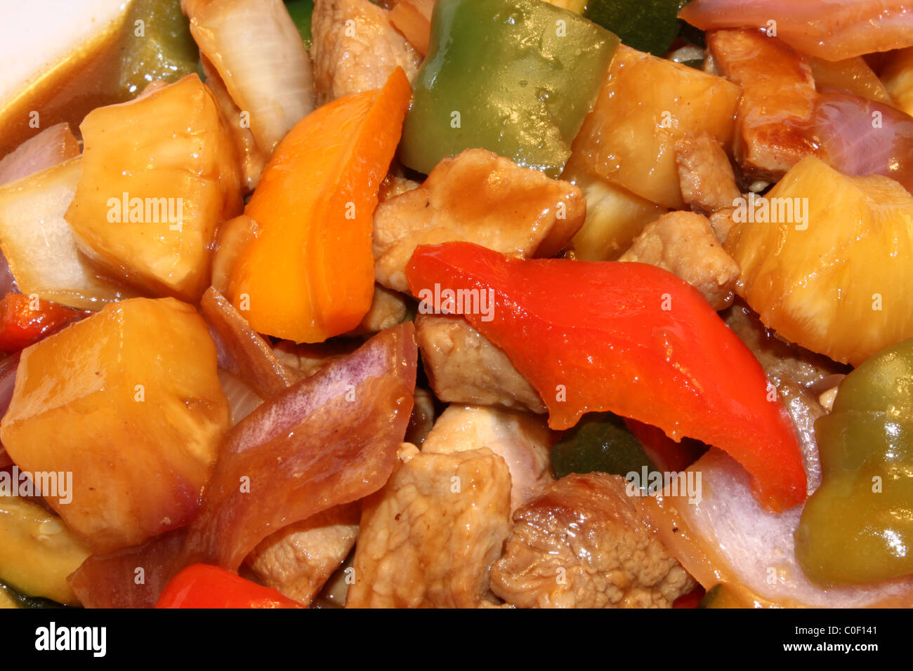 Top view of Asian main dish Stock Photo Alamy