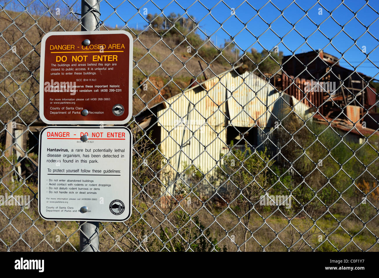 The New Almaden quicksilver mine, San Jose, California CA Stock Photo