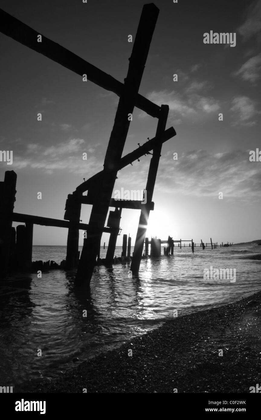 Coastal sea erosion Black and White Stock Photos & Images - Alamy