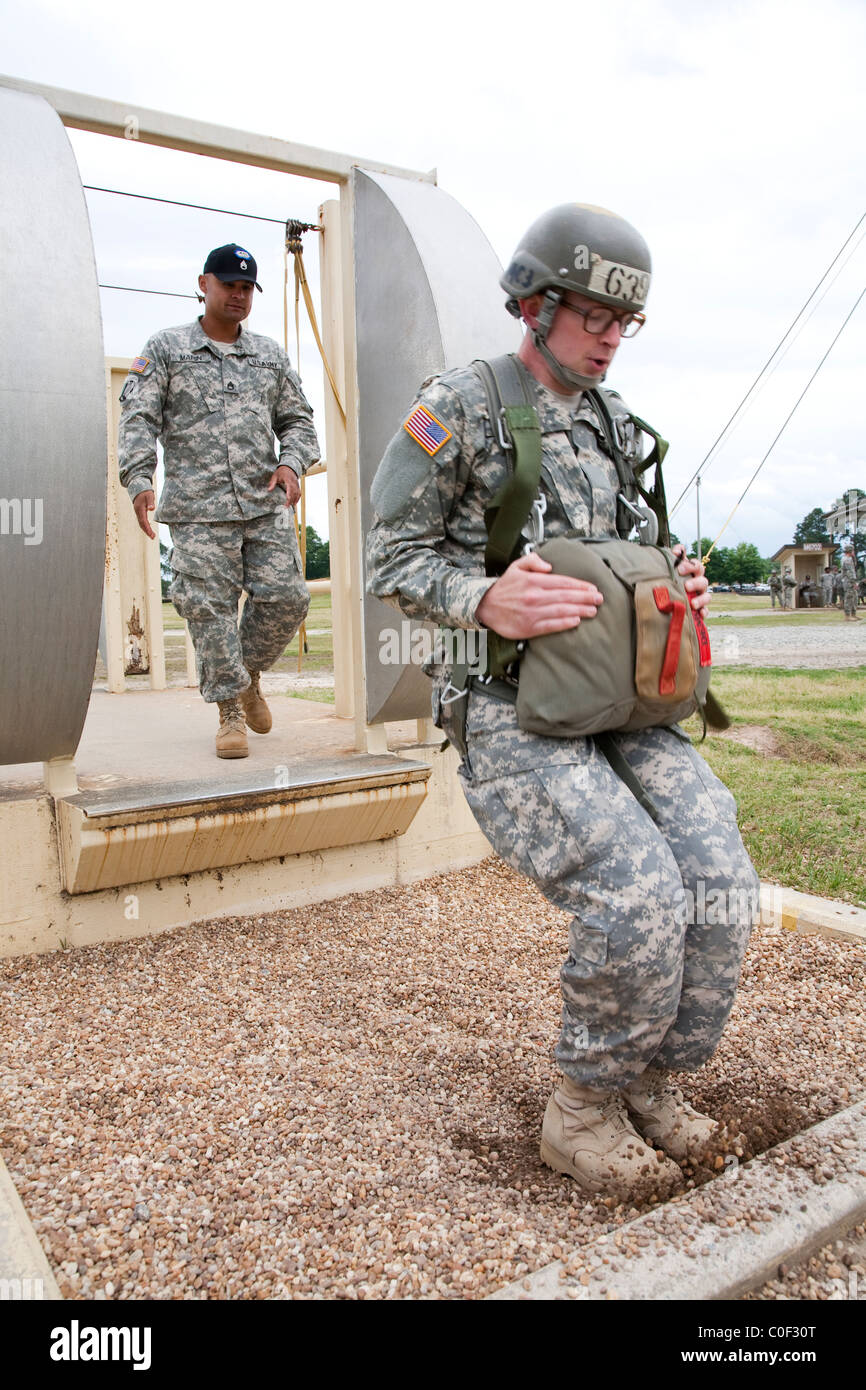 Soldiers participate in airborne training at Fort Benning in Columbus