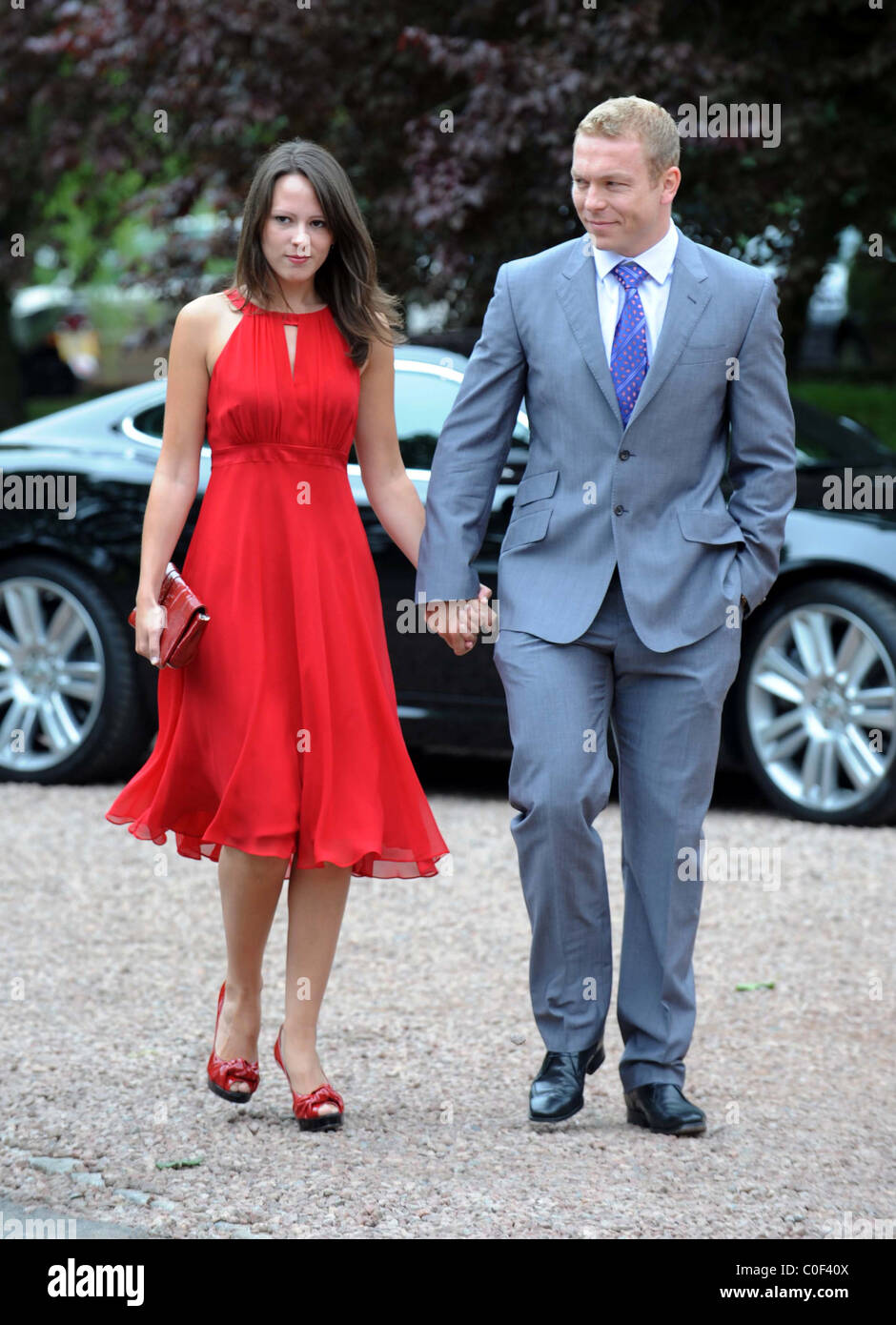 Sir Chris Hoy and his wife Sarra Kemp Stock Photo Alamy