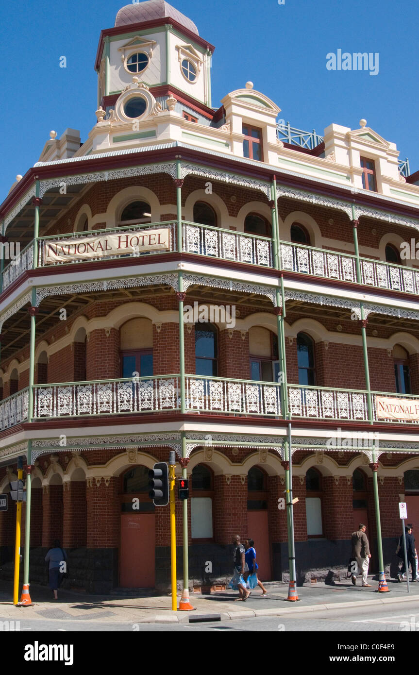 The former National Hotel, Fremantle, Western Australia, gutted by fire in 2007 Stock Photo
