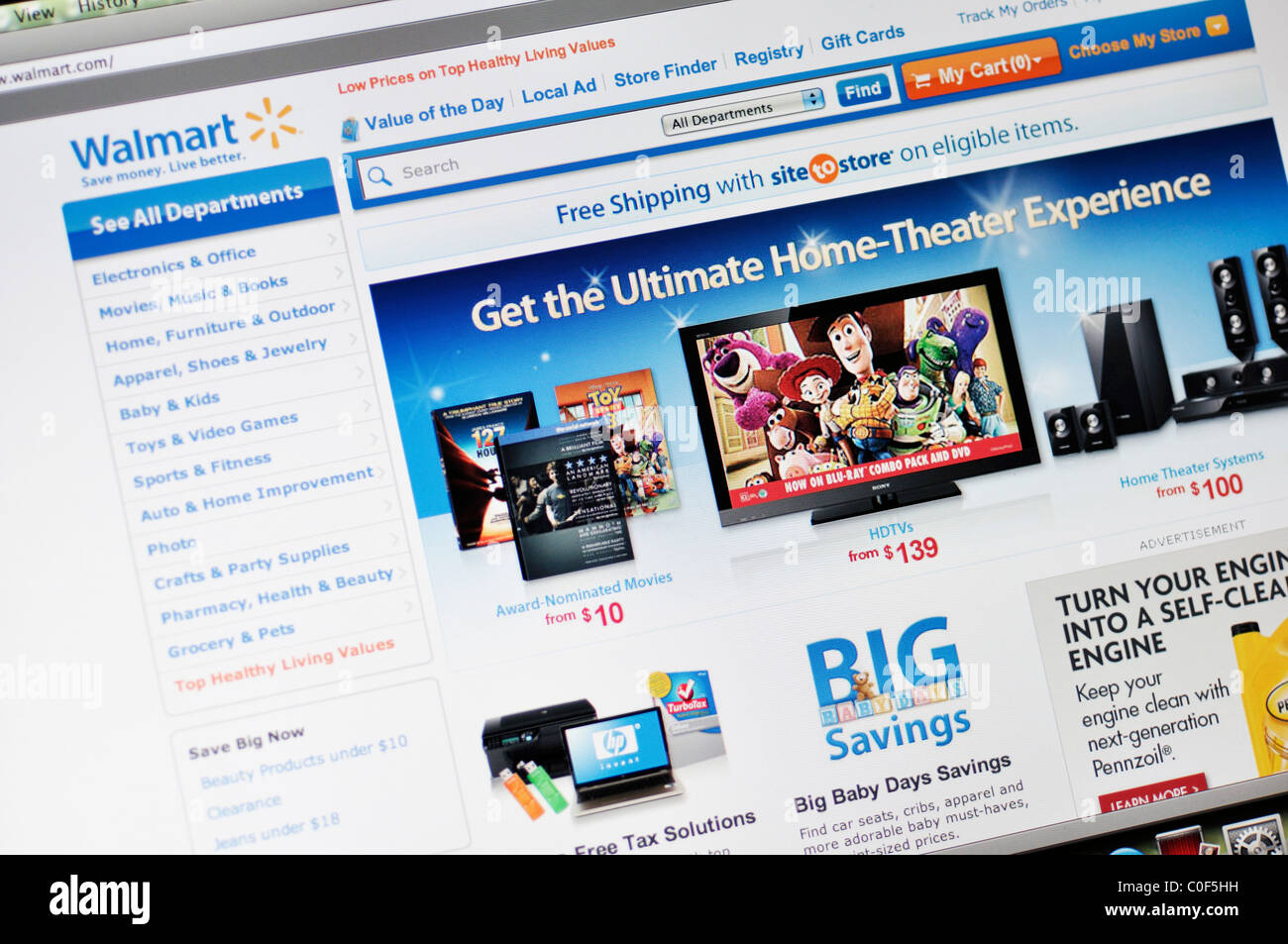 Walmart Store Website Stock Photo 34754429 Alamy