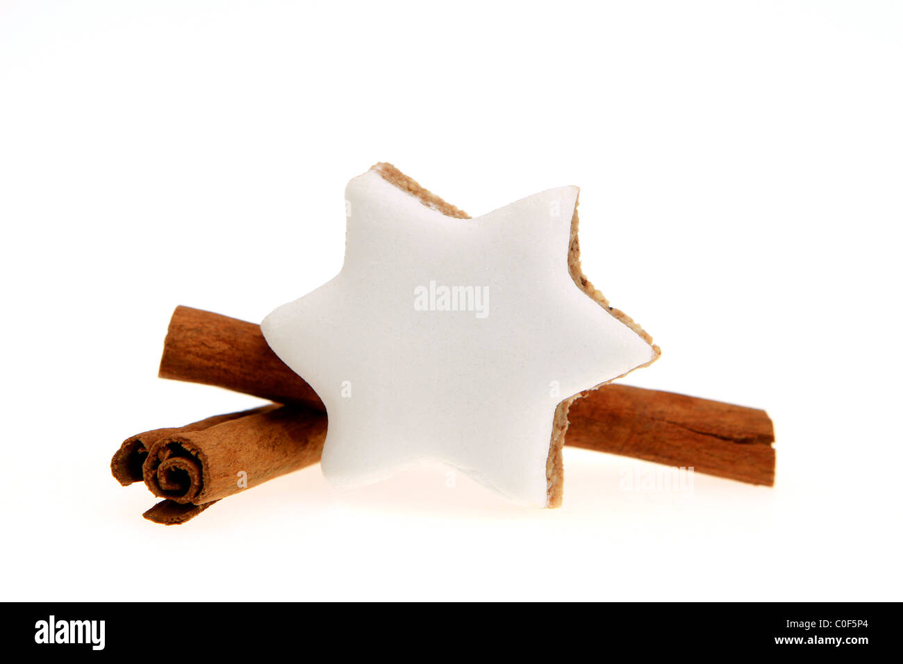 Christmas still life, cinnamon stars Stock Photo