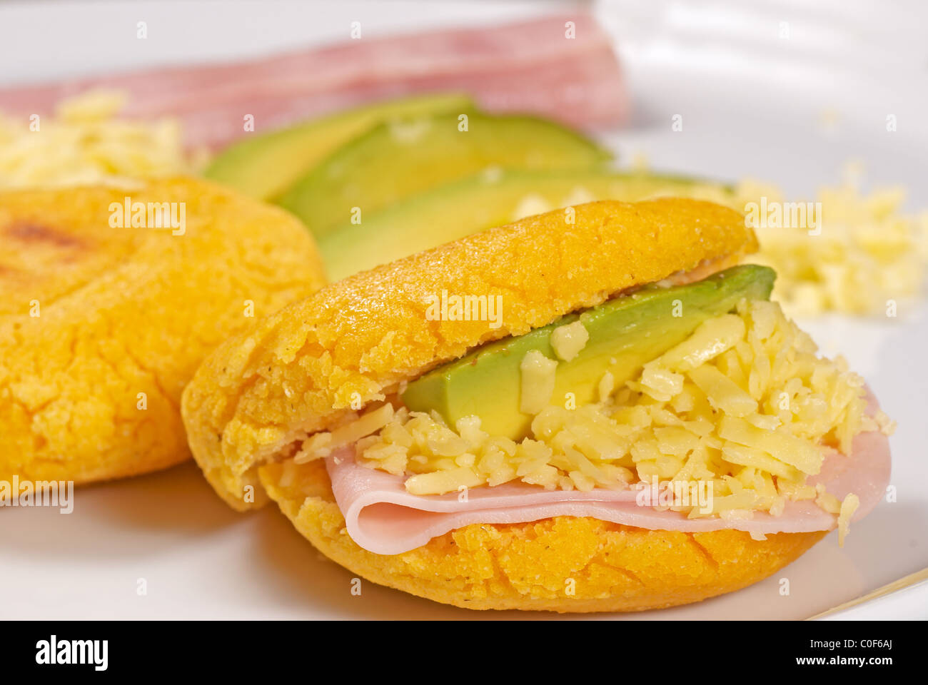 Corn cheese arepa popular colombian hires stock photography and images