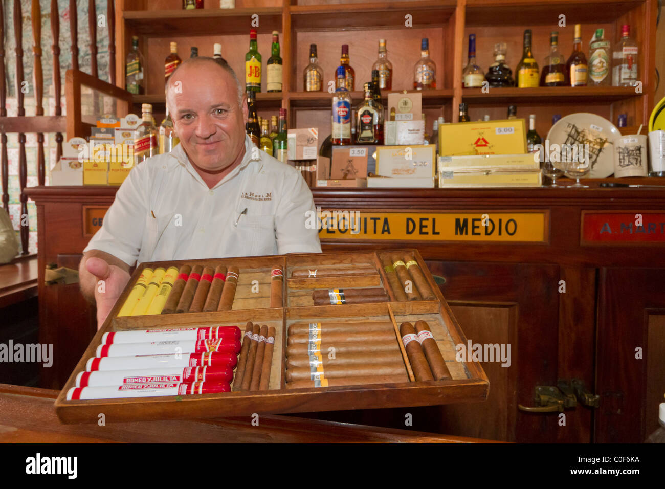 La Bodeguita del Medio, Havanna Viejo, Hemingway Bar in Havanna, Cuba, Stock Photo