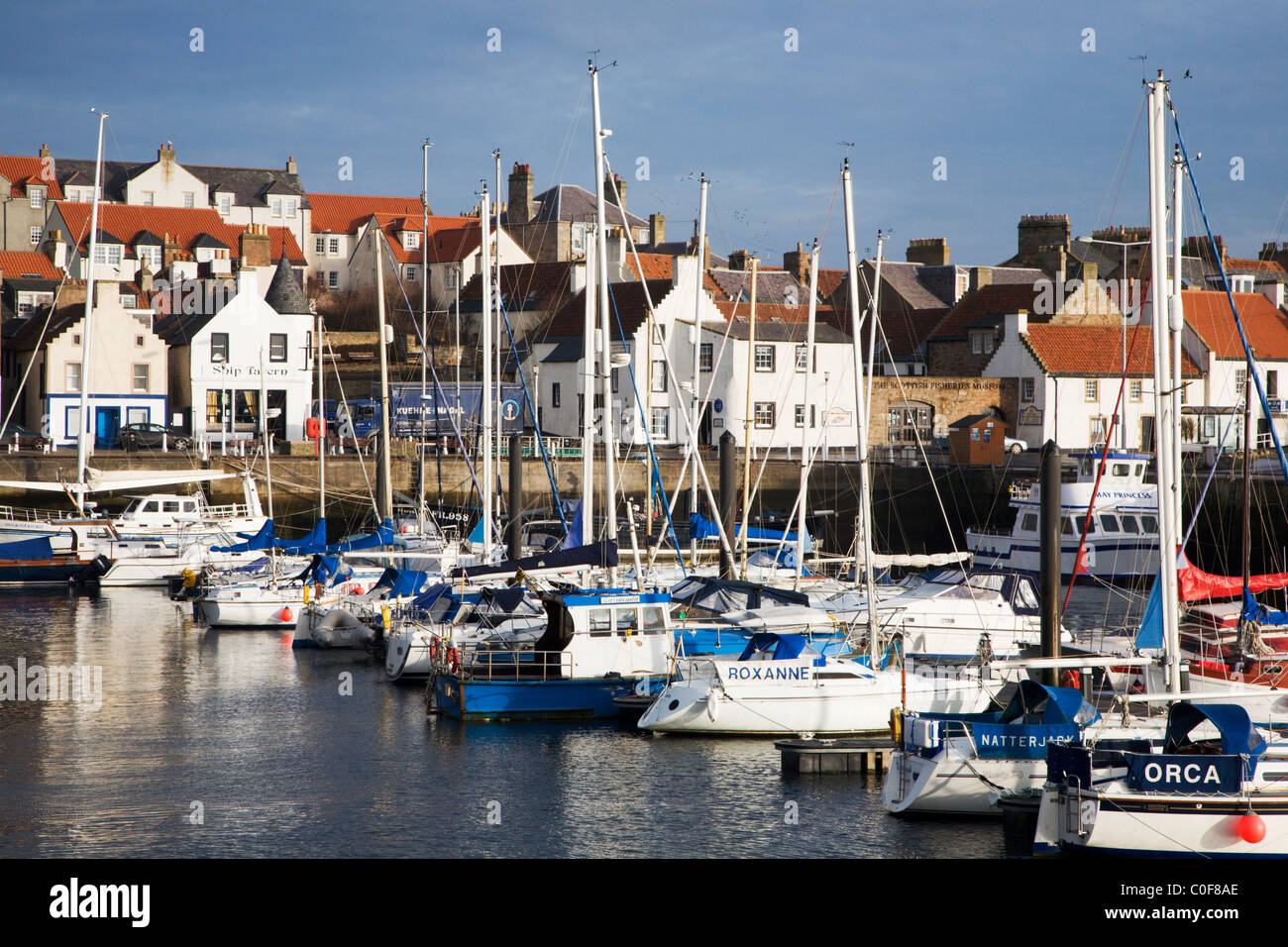 Sailing Boats in the Harbour Anstruther Fife Scotland Stock Photo