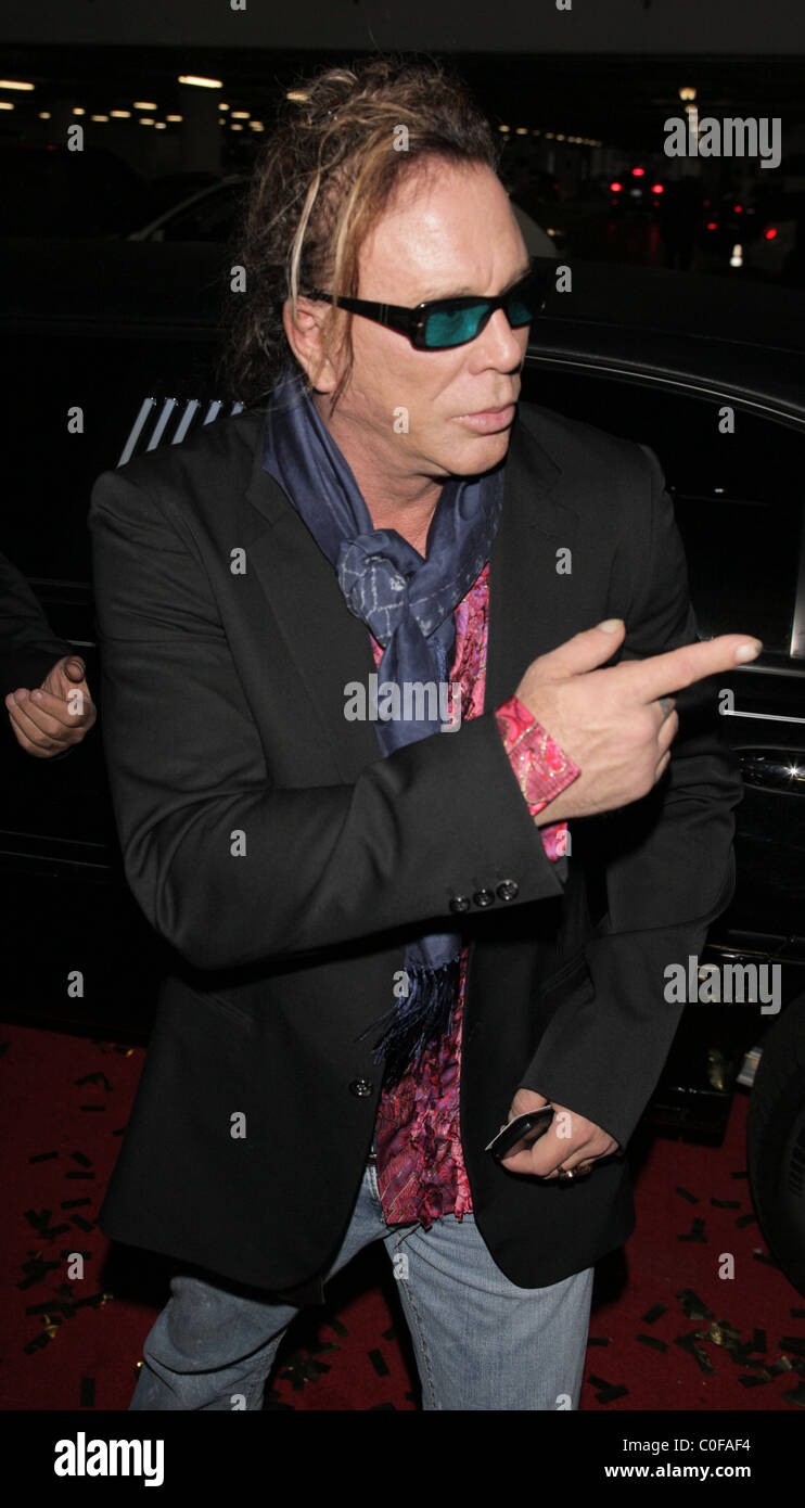 Christian Rourke Mickey Rourke Christian Audigier 50th birthday party at the Petersen ...