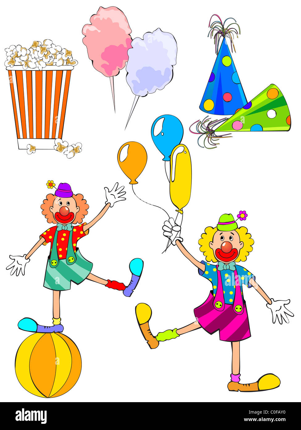 Popcorn and cotton candy hi-res stock photography and images - Alamy