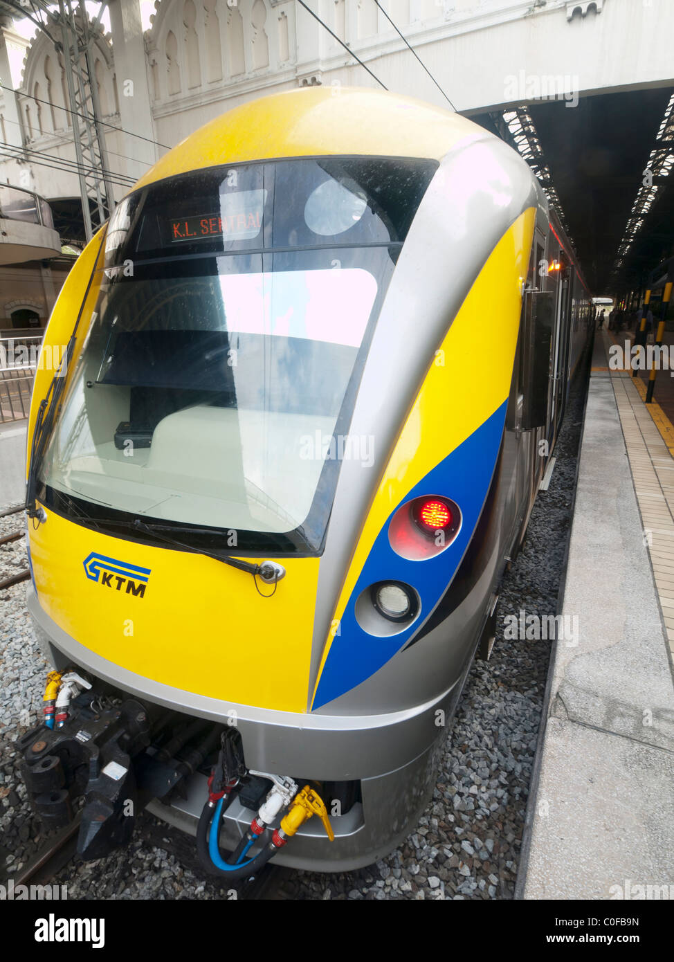 KTM train in Kuala Lumpur Stock Photo