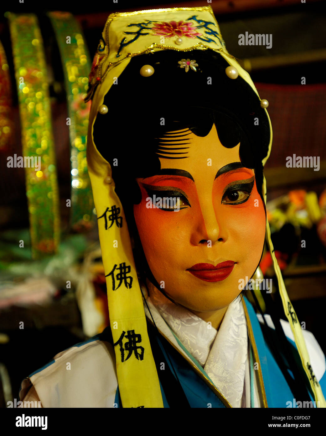 chinese travelling opera, chiang mai, north thailand Stock Photo