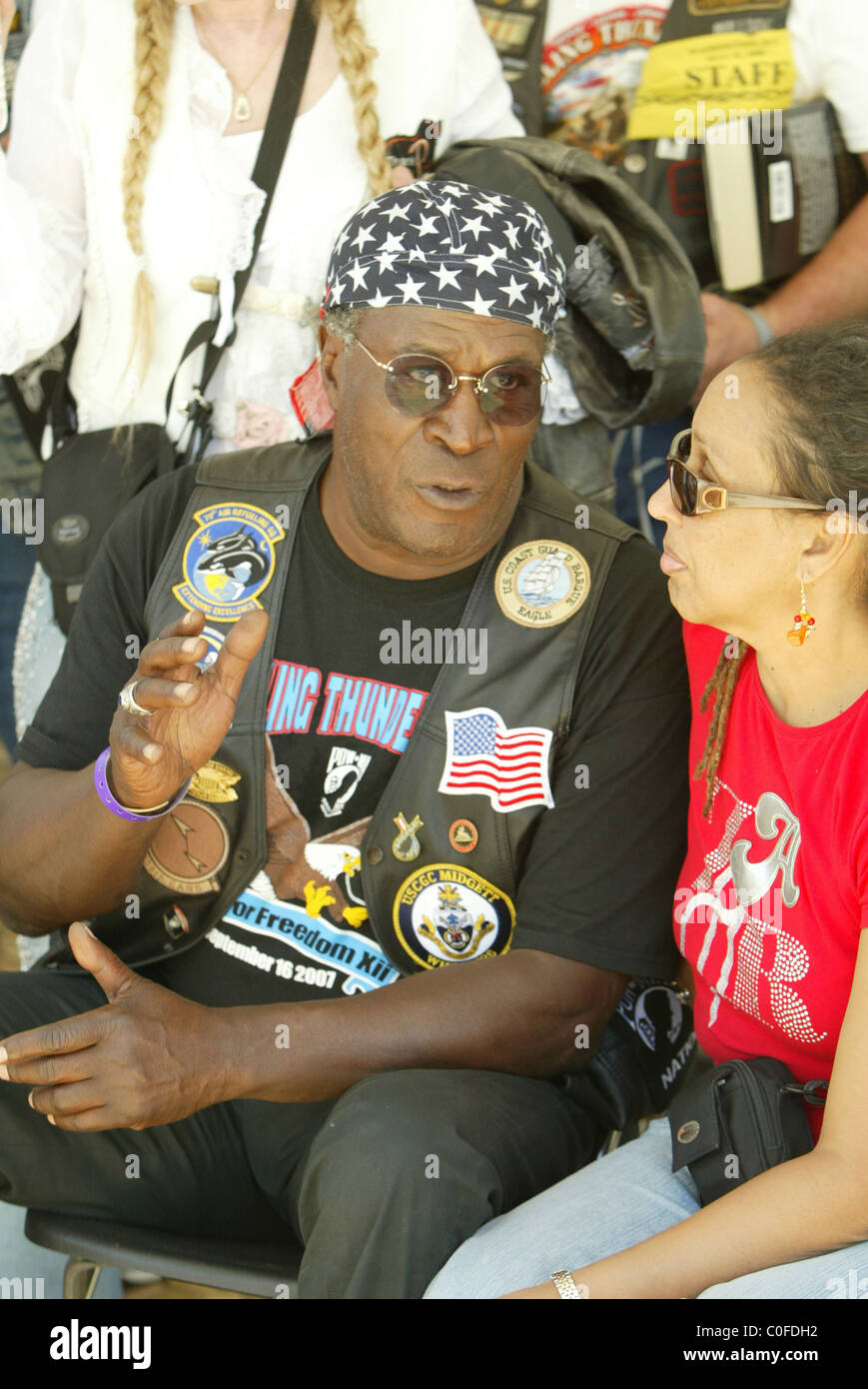 John Amos Rolling Thunder held its 21st RIDE FOR FREEDOM rally paying