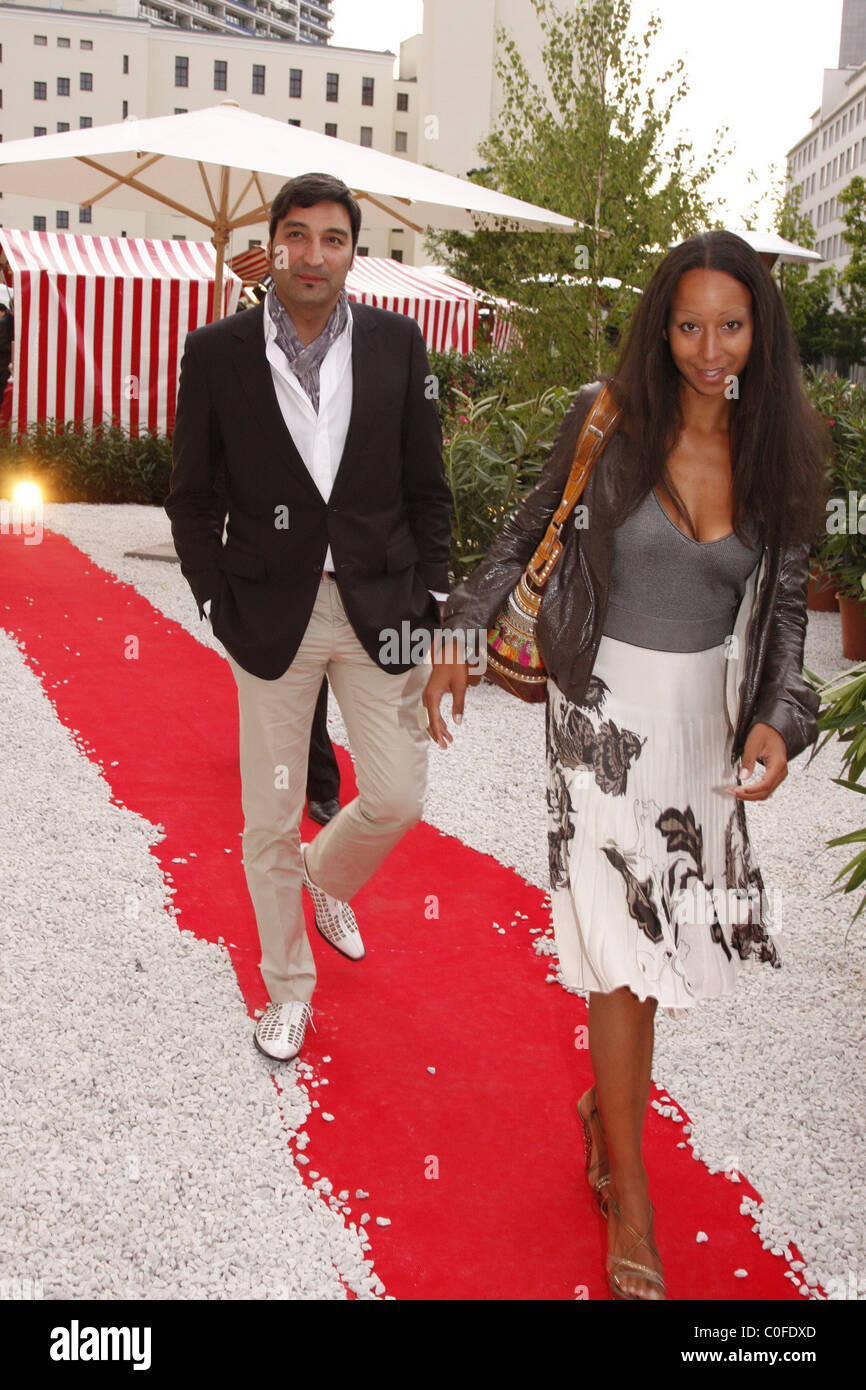Mousse T. and Sascha Foster Launch party for Fellini Residences Apartments Berlin, Germany - 23.05.08 Stock Photo
