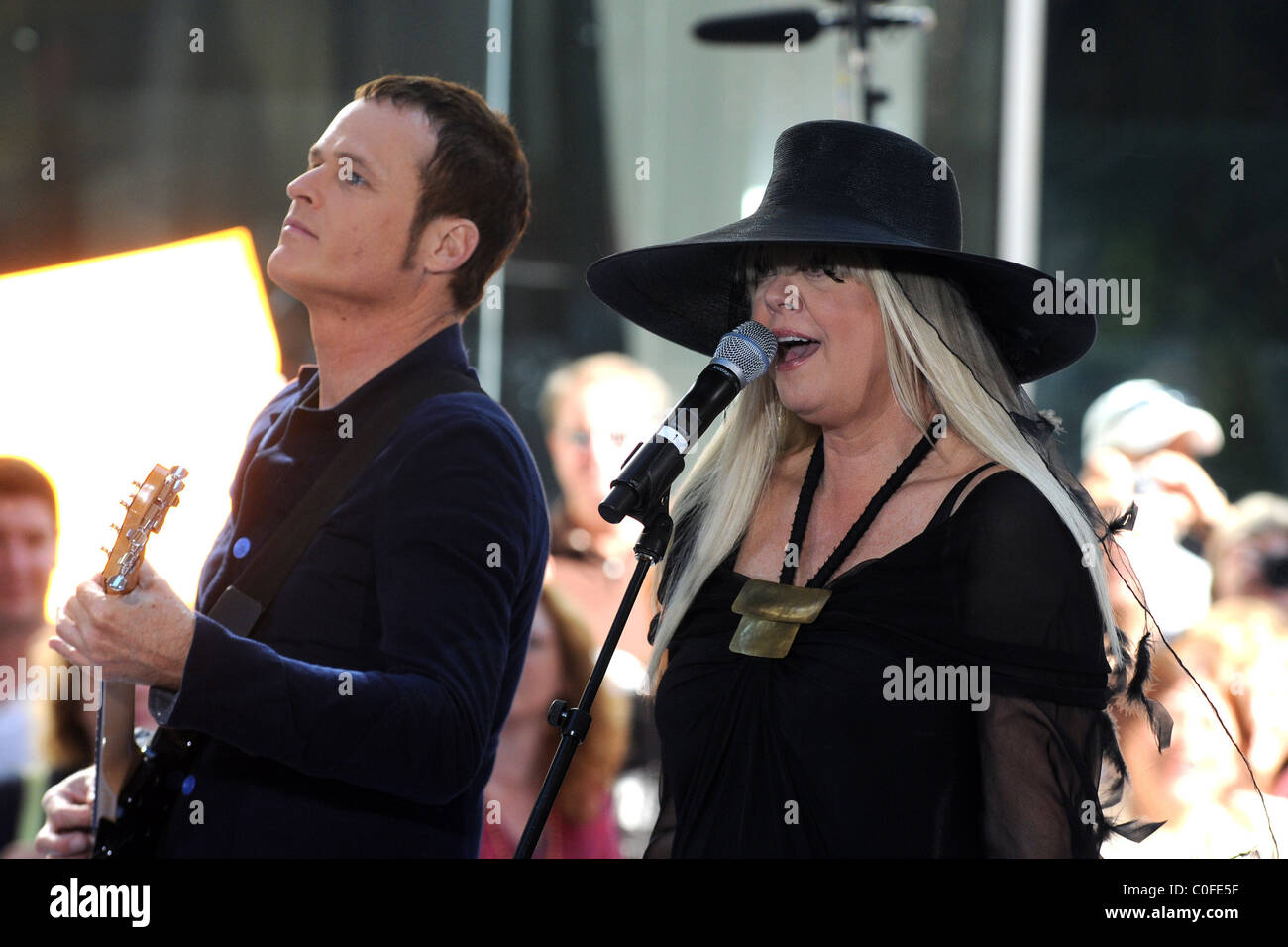 Keith Strickland and Cindy Wilson The B-52's perform live for the Today