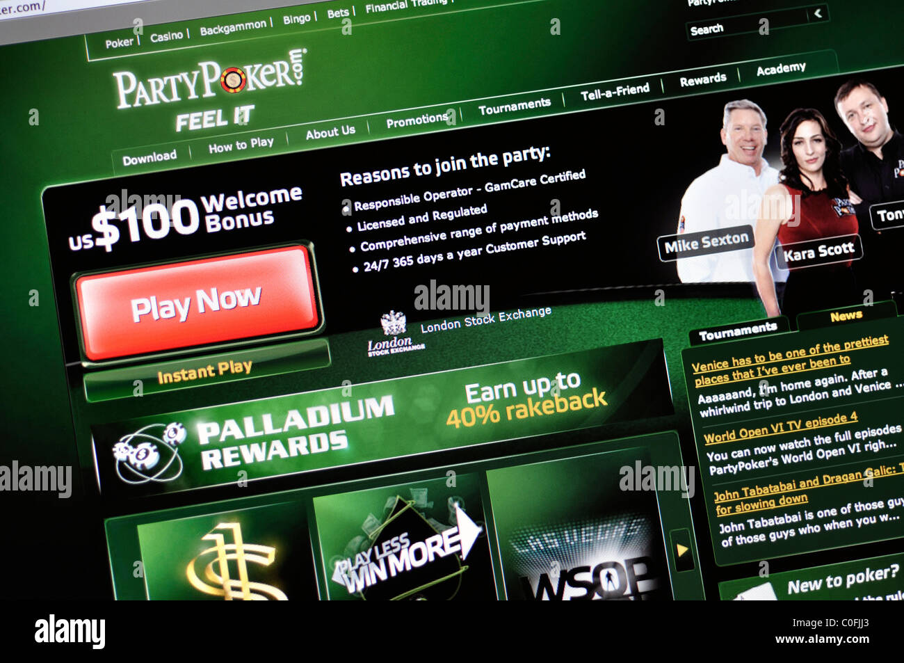 party casino video poker