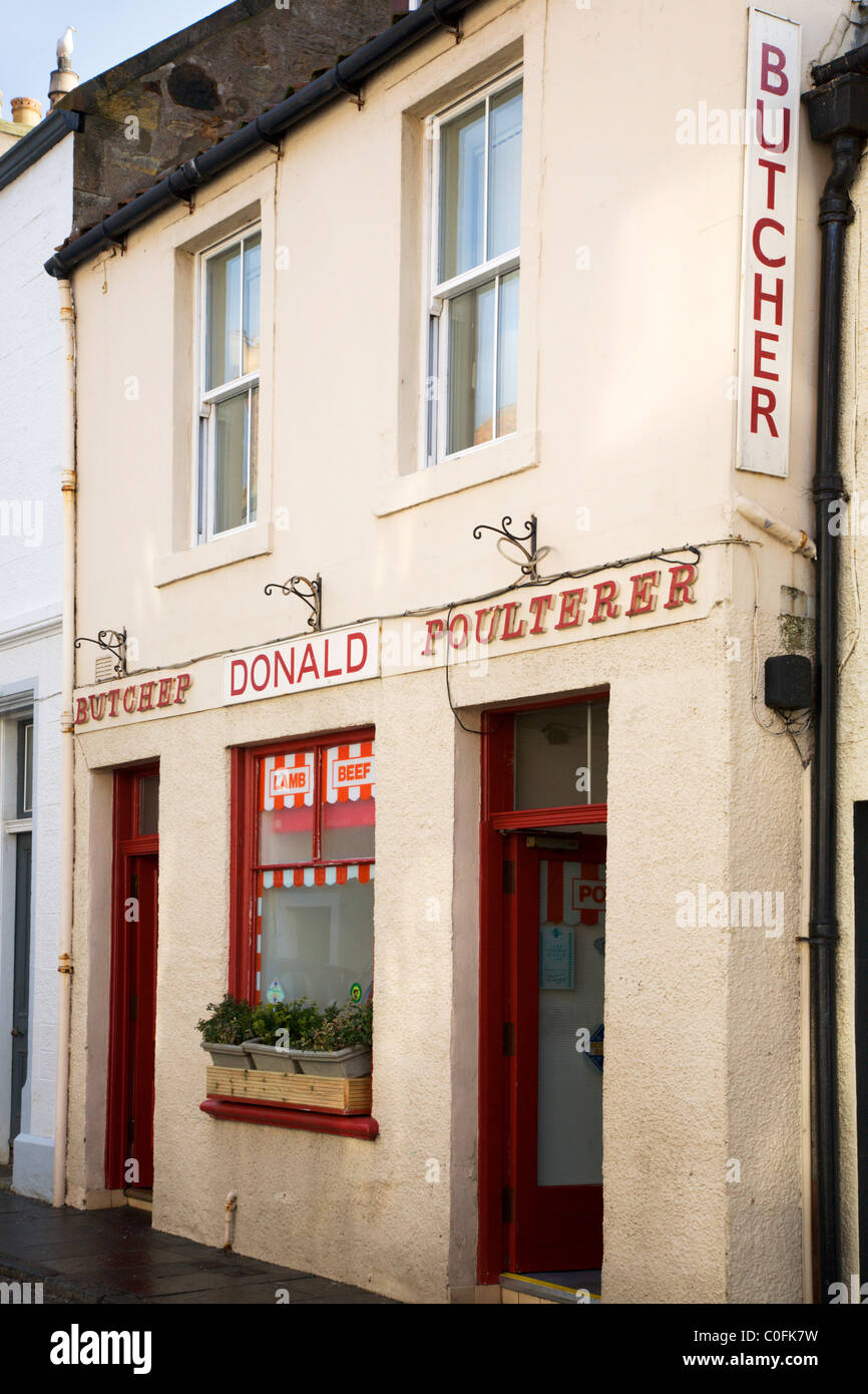 Traditional Butchers Shop Pittenweem Fife Scotland Stock Photo Alamy