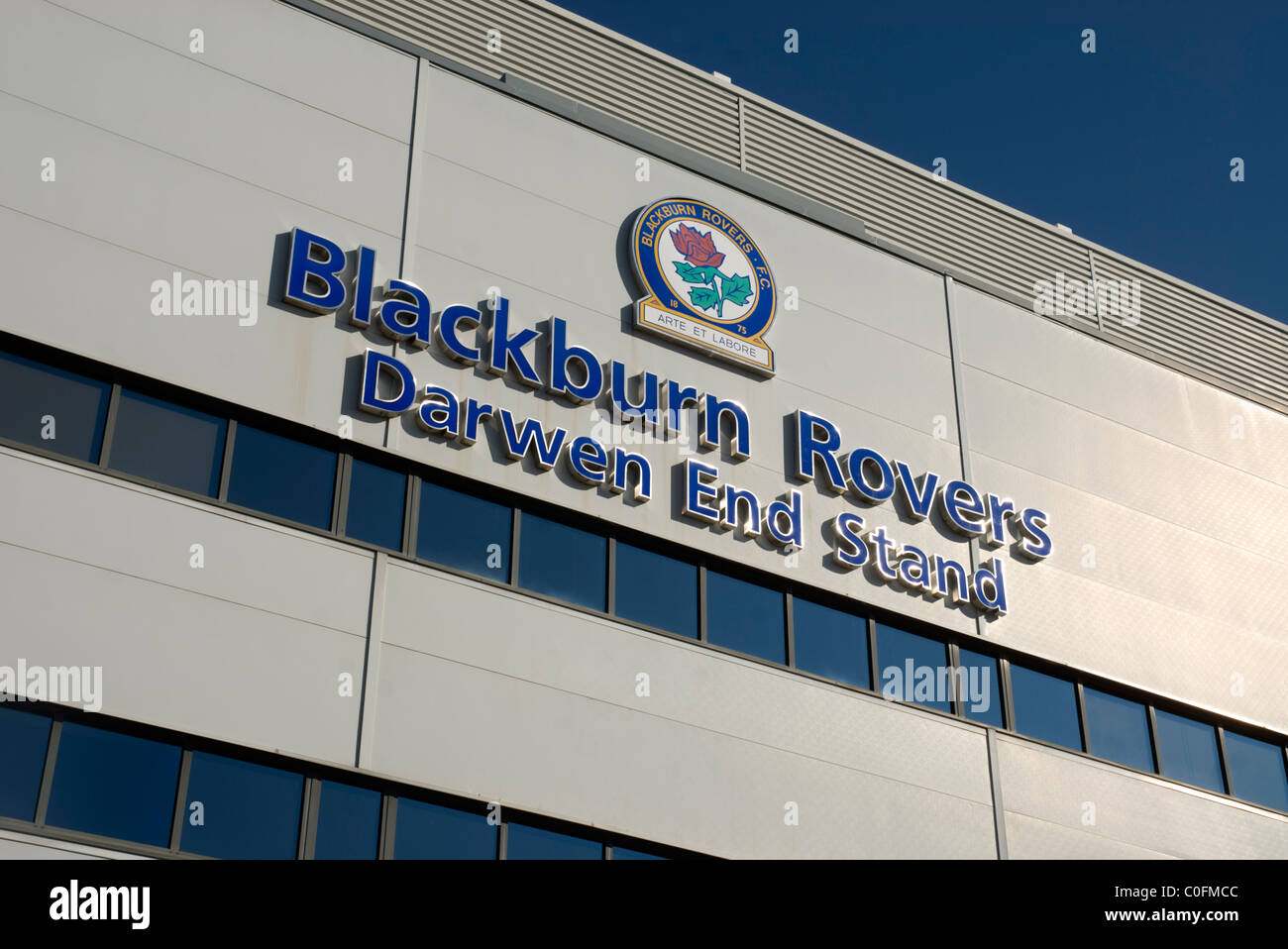Blackburn Rovers Ewood Park football ground Stock Photo