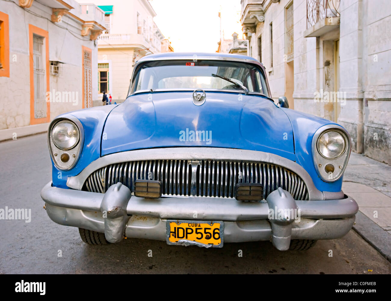 An old American 1950s automobile in a street in Havana  Cuba Stock Photo