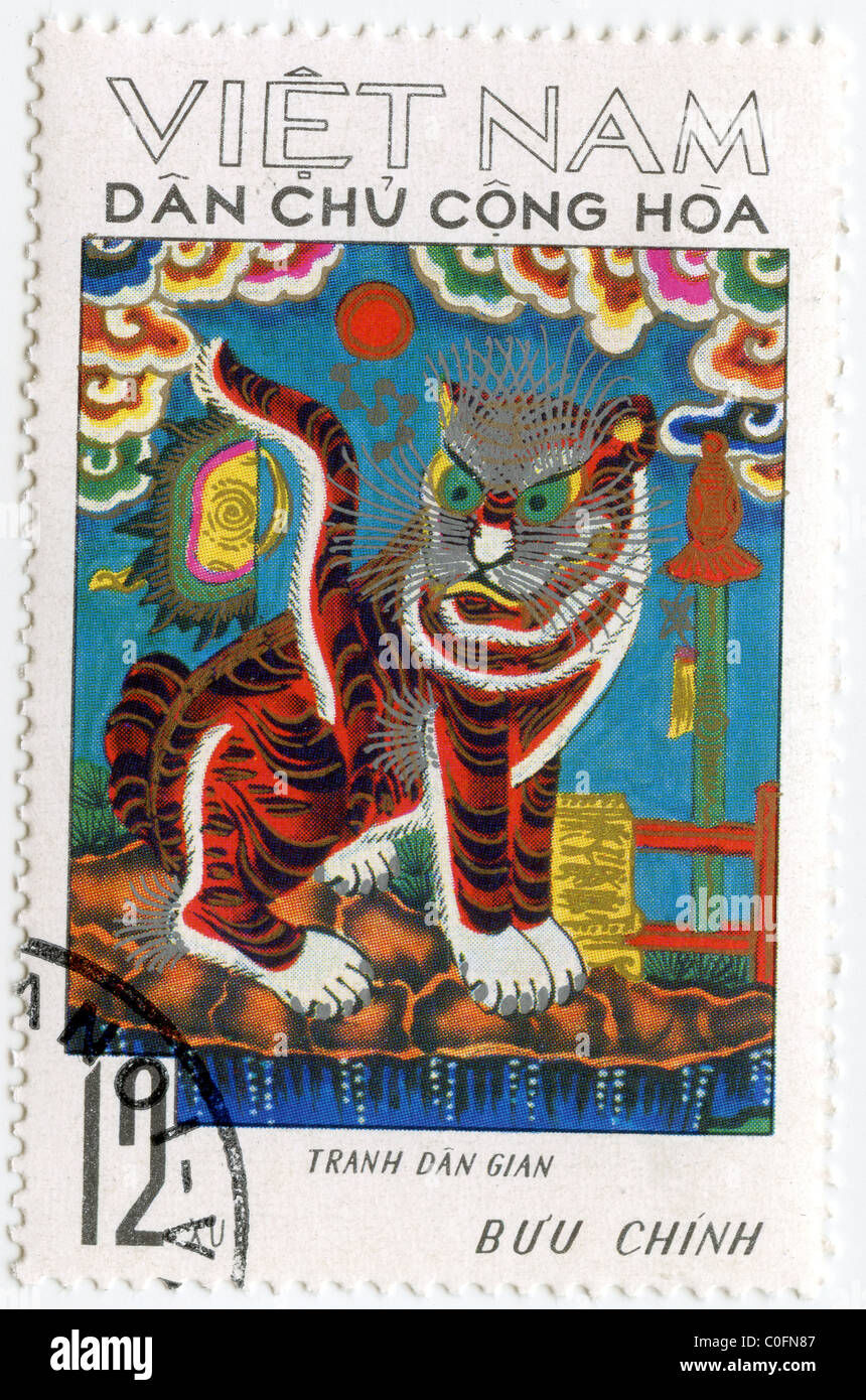 Vietnam postage stamp Stock Photo