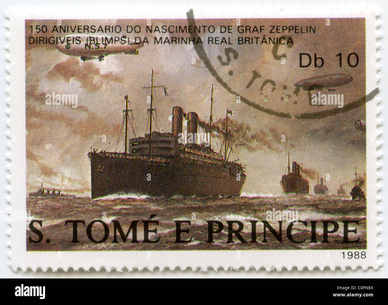 S. Tome postage stamp Stock Photo