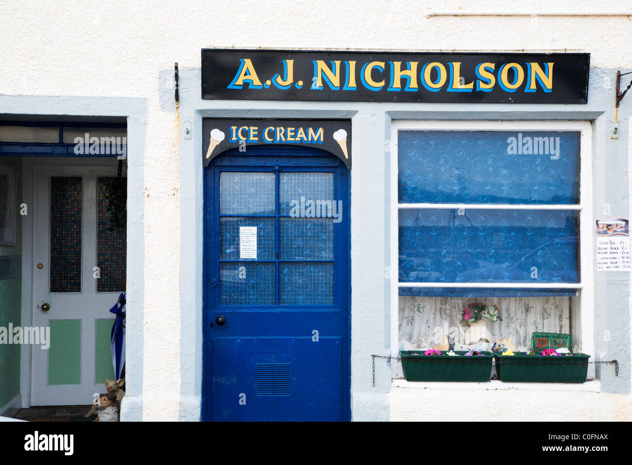 Ice Cream Shop Pittenweem Fife Scotland Stock Photo Alamy
