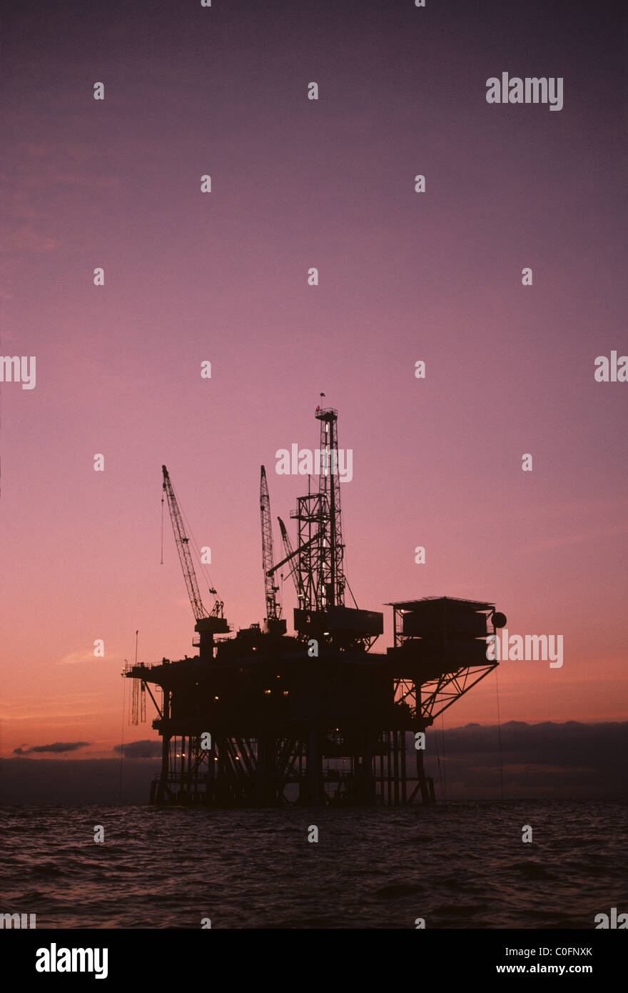 Off-shore oil rigs Stock Photo - Alamy