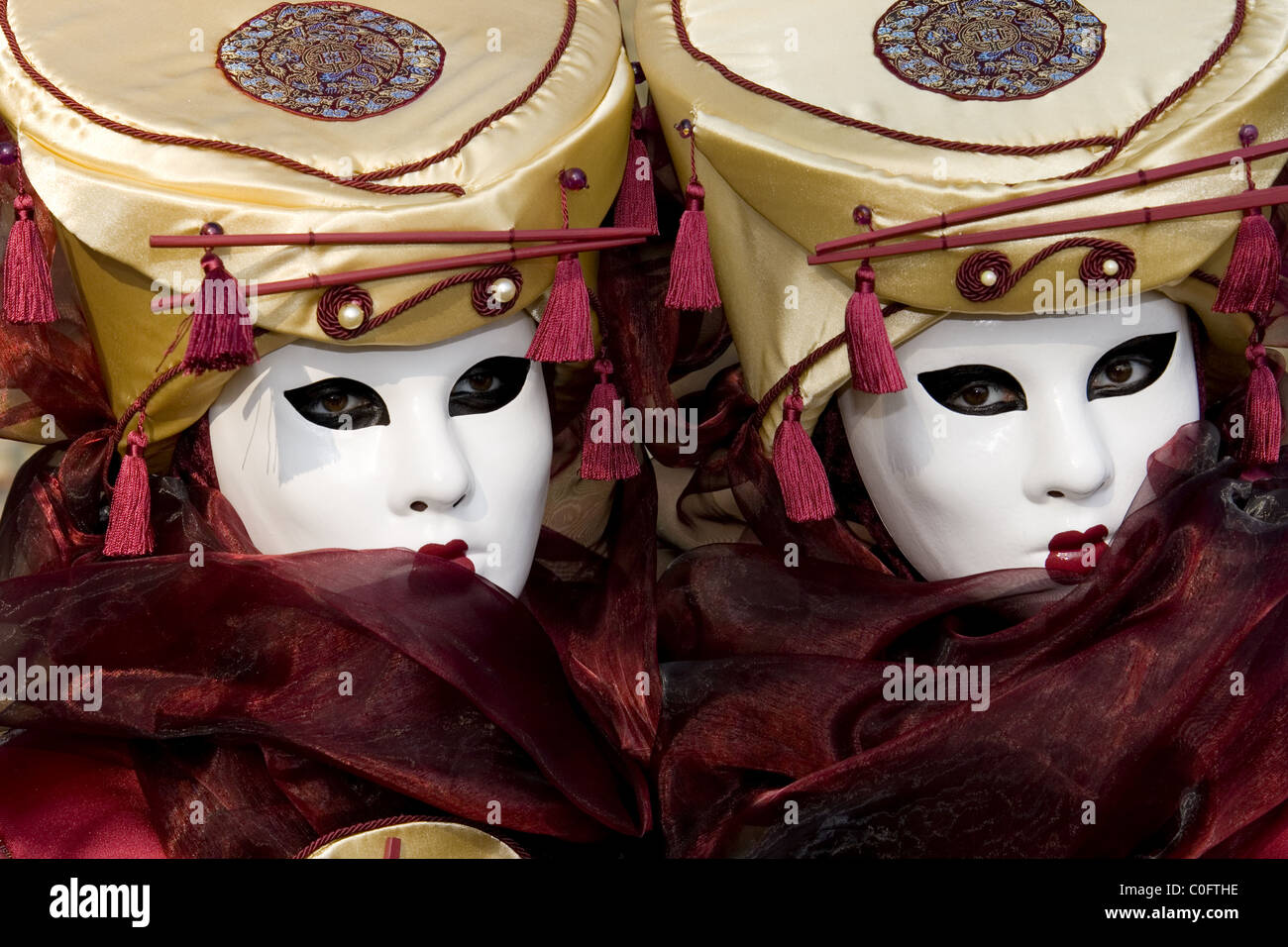 Venetian carnival costume Stock Photo - Alamy