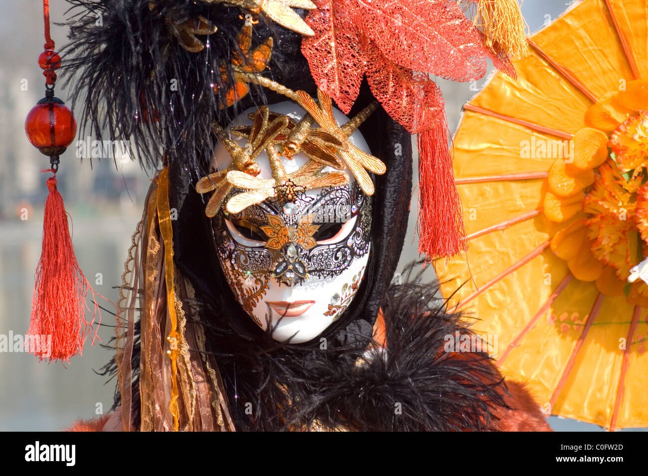 Venetian carnival costume Stock Photo - Alamy