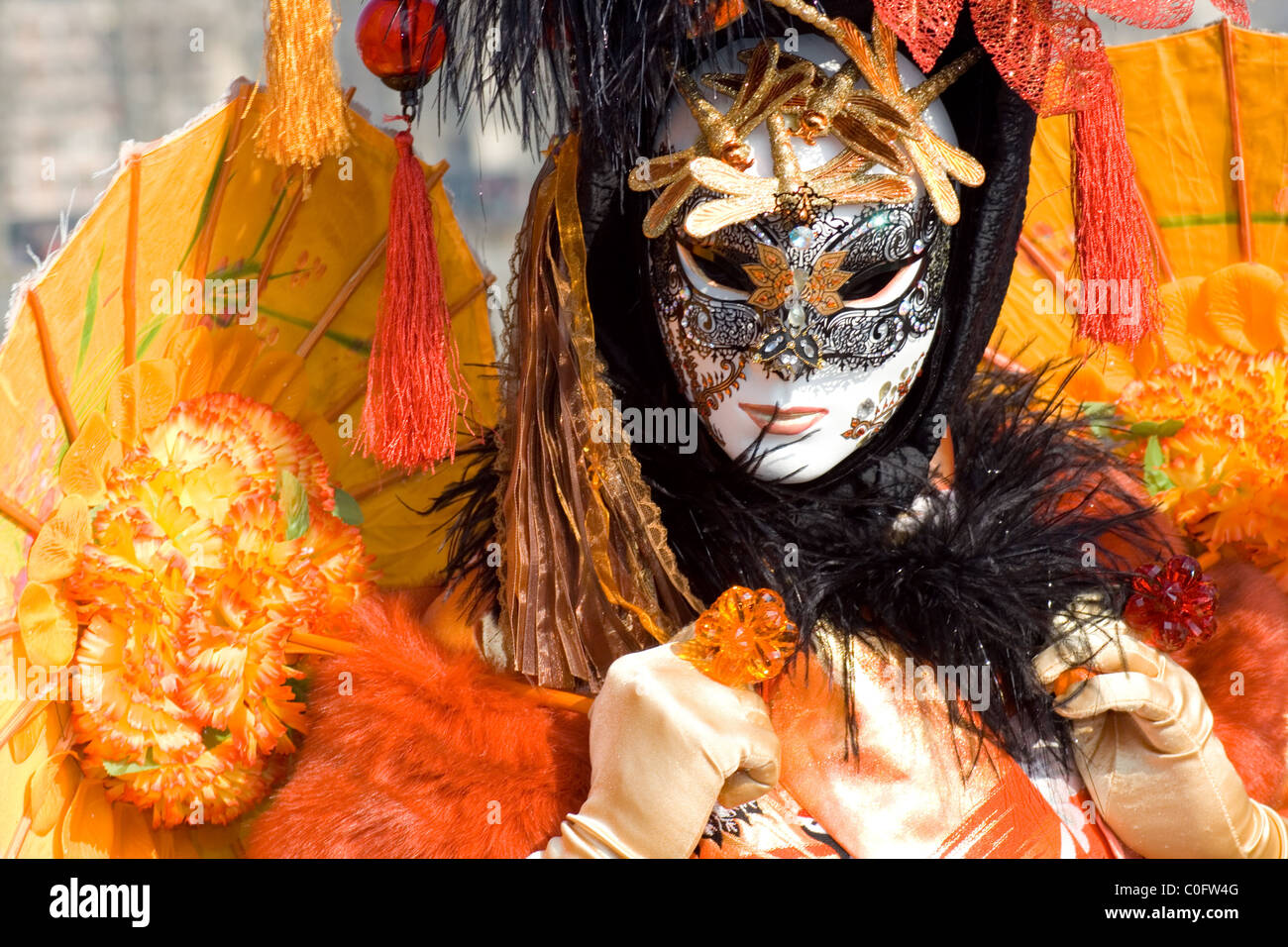 Venetian carnival costume Stock Photo - Alamy