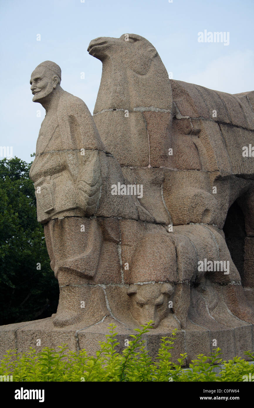 Monument celebrating the start of the Silk Road, Xi'an (Changan